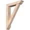 Ekena Millwork Traditional Traditional Smooth Bracket w/ Offset Brace, Douglas Fir, 5 1/2"W x 26"D x 34"H BKT0604X26X34TRA01SDF - alternate 1